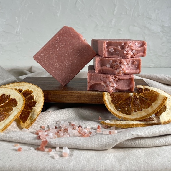*Maya"Himalayan Salt & Rose Clay Artisan Soap Bar | Luxe Skincare - Picture 4 of 6